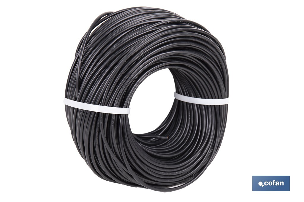 ROLLO CABLE H07V-K 1X4MM2 NEGRO (100 M) 2 ROLLO CABLE H07V-K 1X4MM2 NEGRO (100 M) - Imagen 2