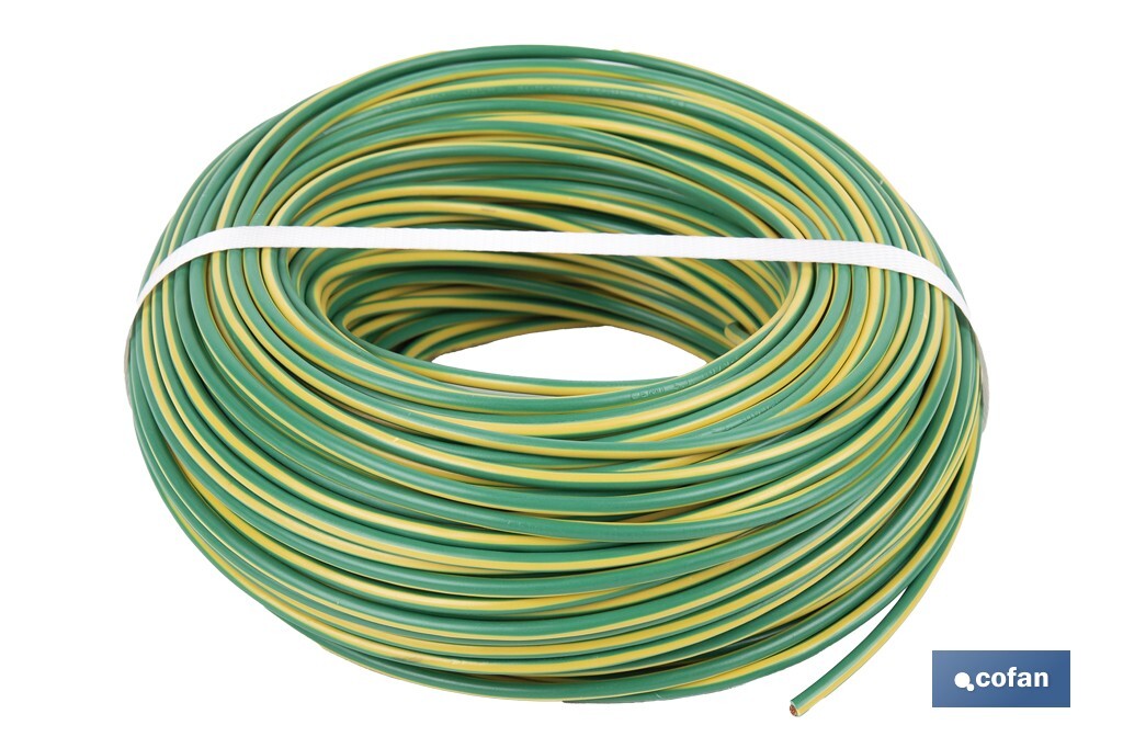 ROLLO CABLE H07V-K 1X4MM2 AMAR/VERDE (100 M) 1 ROLLO CABLE H07V-K 1X4MM2 AMAR/VERDE (100 M)