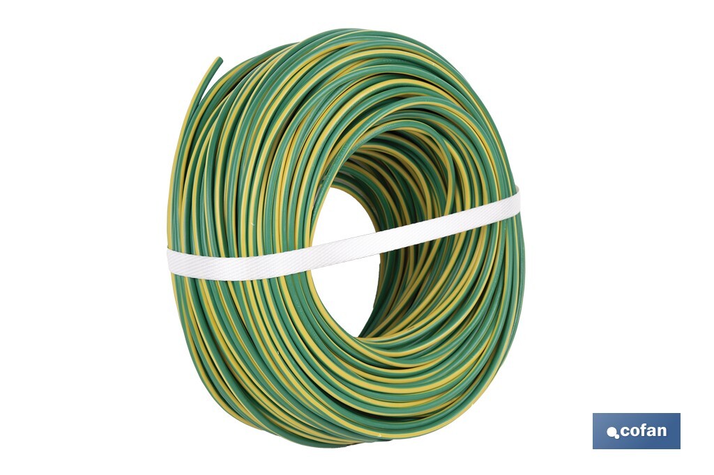 ROLLO CABLE H07V-K 1X4MM2 AMAR/VERDE (100 M) 2 ROLLO CABLE H07V-K 1X4MM2 AMAR/VERDE (100 M) - Imagen 2