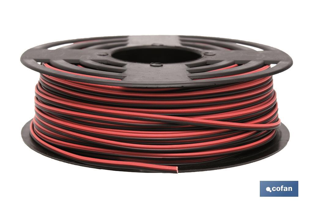 ROLLO 100M CABLE PARALELO ROJO/NEGRO (2X0,75) 1 ROLLO 100M CABLE PARALELO ROJO/NEGRO (2X0,75)