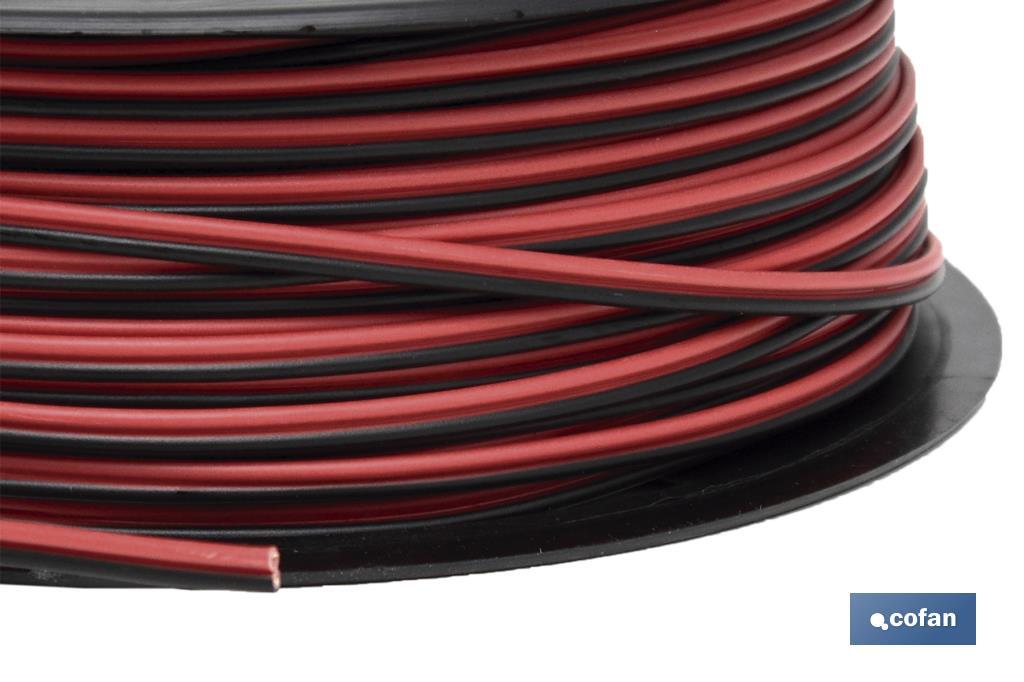 ROLLO 100M CABLE PARALELO ROJO/NEGRO (2X0,75) 2 ROLLO 100M CABLE PARALELO ROJO/NEGRO (2X0,75) - Imagen 2