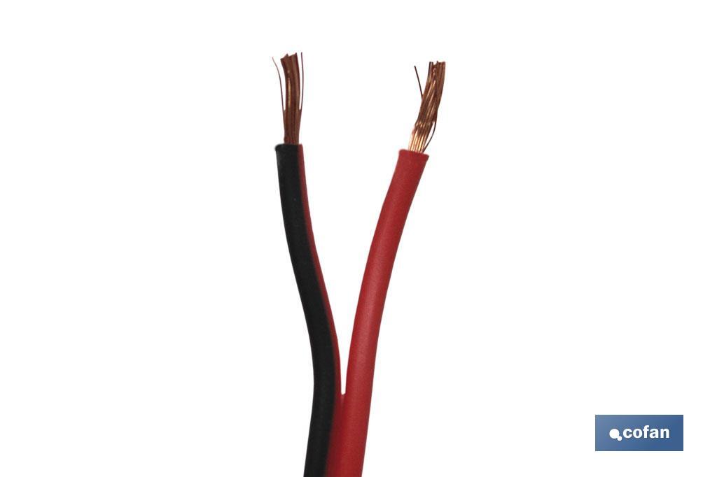 ROLLO 100M CABLE PARALELO ROJO/NEGRO (2X0,75) 3 ROLLO 100M CABLE PARALELO ROJO/NEGRO (2X0,75) - Imagen 3