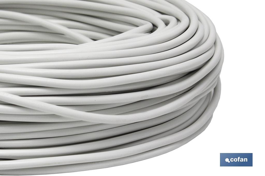 ROLLO 100M MANGUERA BLANCO H05VV-F (2X1MM) 2 ROLLO 100M MANGUERA BLANCO H05VV-F (2X1MM) - Imagen 2