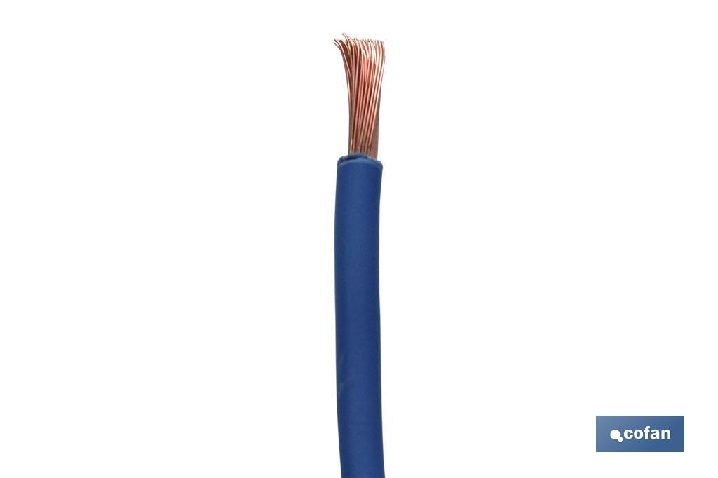 ROLLO CABLE H07V-K 1X6MM2 AZUL (100M) 3 ROLLO CABLE H07V-K 1X6MM2 AZUL (100M) - Imagen 3