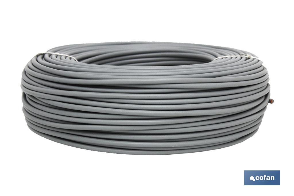 ROLLO CABLE H07V-K 1X6MM2 GRIS (100M) 1 ROLLO CABLE H07V-K 1X6MM2 GRIS (100M)