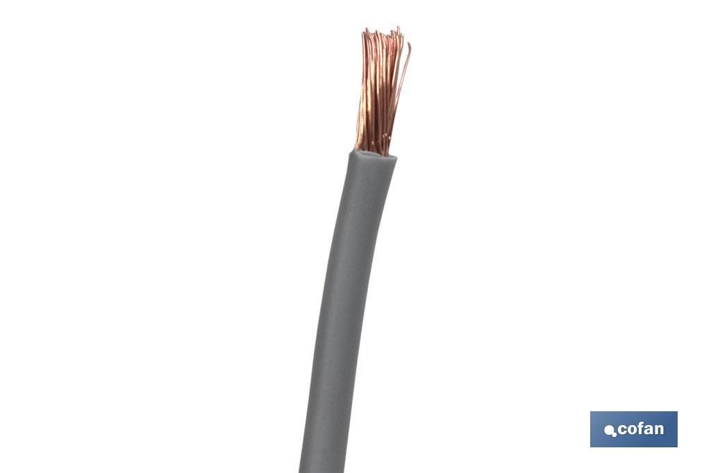 ROLLO CABLE H07V-K 1X6MM2 GRIS (100M) 3 ROLLO CABLE H07V-K 1X6MM2 GRIS (100M) - Imagen 3