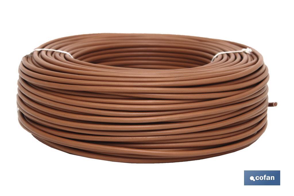 ROLLO CABLE H07V-K 1X6MM2 MARRÓN (100M) 1 ROLLO CABLE H07V-K 1X6MM2 MARRÓN (100M)
