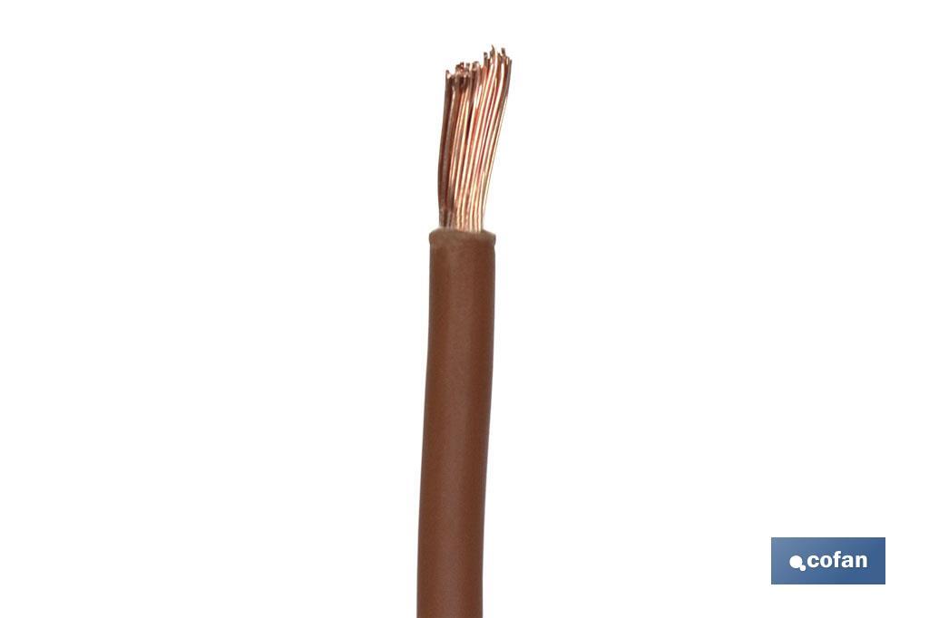 ROLLO CABLE H07V-K 1X6MM2 MARRÓN (100M) 3 ROLLO CABLE H07V-K 1X6MM2 MARRÓN (100M) - Imagen 3