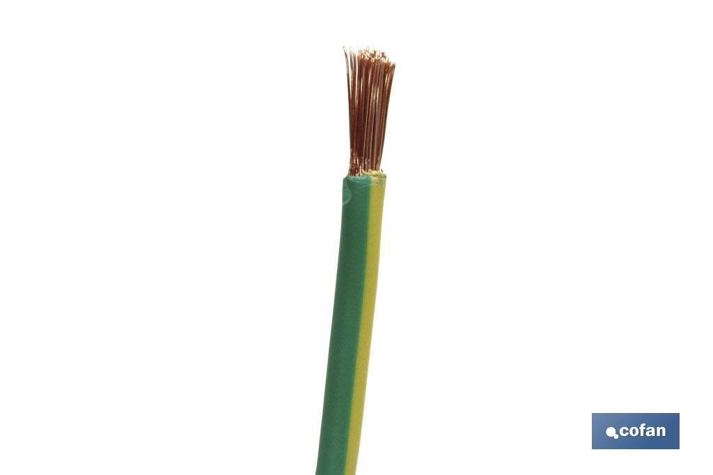 ROLLO CABLE H07V-K 1X6MM2 AMAR/VER (100M) 3 ROLLO CABLE H07V-K 1X6MM2 AMAR/VER (100M) - Imagen 3
