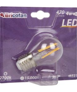 Alternative view of BOMBILLA LED ESFERICA FILAMENTO E27 4W 470LM 2700K