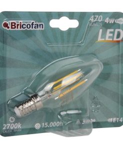 Alternative view of BOMBILLA LED VELA FILAMENTO E14 4W 470LM 2700K