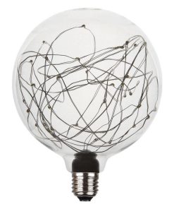 BOMBILLA LED GLOBO ESTRELLAS E27 1,2W 50LM 2700K
