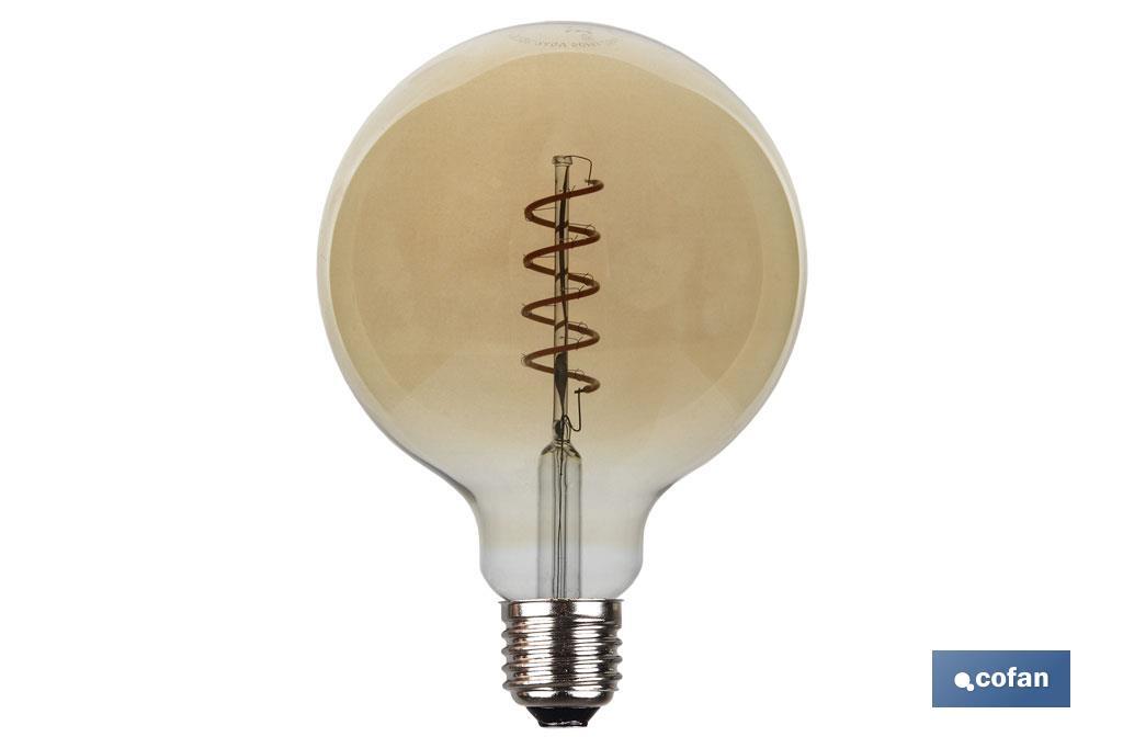 BOMBILLA LED GLOBO SPIRAL 4W E27 170LM 2200K 1 BOMBILLA LED GLOBO SPIRAL 4W E27 170LM 2200K