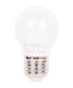 BOMBILLA LED ESFÉRICA E27 6.5 W 806 LM 6500 K