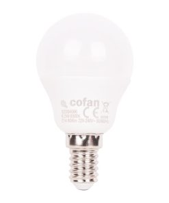 BOMBILLA LED ESFÉRICA E14 6.5 W 806 LM 6500 K