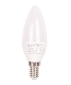 BOMBILLA LED VELA 6.5 W E14 806 LM 3000 K