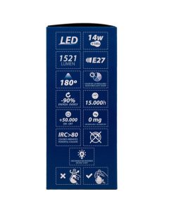 PACK DE 3 BOMBILLAS E27 A60 14W 1521 LM 5CCT