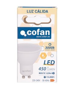 BOMBILLA LED GU10 4.9 W 450 LM 3000 K 7 BOMBILLA LED GU10 4.9 W 450 LM 3000 K