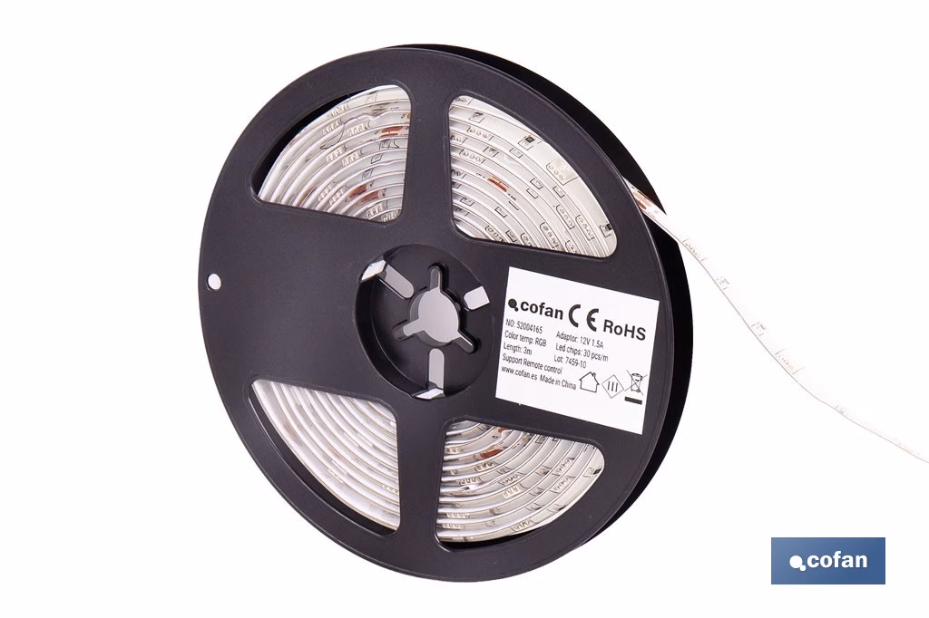 TIRA LED 12 V IP65 CON CONTROL REMOTO 3 M - Imagen 3