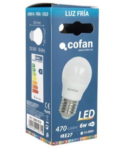 BOMBILLA LED 8W ESFÉRICA E14 220º 810LM 4000K 5 BOMBILLA LED 8W ESFÉRICA E14 220º 810LM 4000K