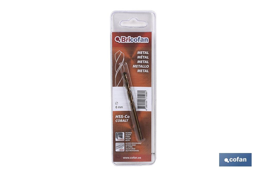 BL 1 UDS BROCA HSSCO DIN338 BRICOFAN 4,5 mm 1 BL 1 UDS BROCA HSSCO DIN338 BRICOFAN 4,5 mm
