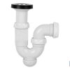 SIFÓN CURVO CON SALIDA Ø32-40 Y VÁLVULA LAVABO BIDÉ 1 1/2 x 70