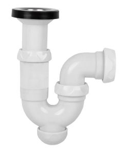 SIFÓN CURVO CON SALIDA Ø32-40 Y VÁLVULA LAVABO BIDÉ 1 1/2 x 70