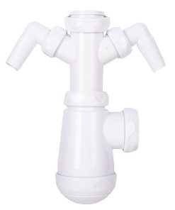SIFÓN DE BOTELLA CON SALIDA Ø32-40 MM, RACOR 1 1/2 Y 2 TOMAS AUXILIARES
