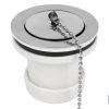 VÁLVULA LAVABO-BIDÉ 1 1/2 x 70 TAPÓN METÁLICO