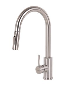 Alternative view of GRIFO DE COCINA DE ACERO INOX. CON MANGUERA EXTENSIBLE Y 2 FUNCIONES 400 X 220 X 54 MM