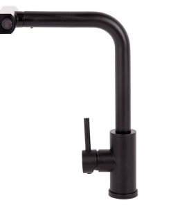 Alternative view of GRIFO DE COCINA NEGRO DE ACERO CON MANGUERA EXTENSIBLE Y 3 FUNCIONES 340 X 240 X 54  MM