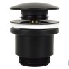 VÁLVULA CLICK-CLACK NEGRA CON TAPÓN GRANDE Ø63 MM