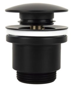VÁLVULA CLICK-CLACK NEGRA CON TAPÓN GRANDE Ø63 MM
