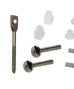 SET 2 PCS TORNILLOS HORIZONTALES FIJACIÓN INODORO 5 X 75