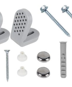 CONJUNTO TORNILLOS FIJACIÓN INODORO Y SOPORTE NYLON HORIZONTAL