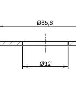 Alternative view of GOMA Ø32 x Ø65,6 x 3 MM CIERRE DESCARGADOR TIPO VICTORIA
