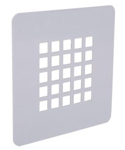 REJILLA DE DUCHA DE ACERO INOXIDABLE CEPILLADO 125 X 125 MM