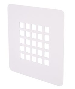 REJILLA DE DUCHA EN BLANCO MATE 125 X 125 MM