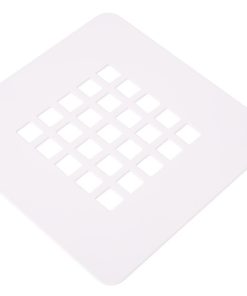 REJILLA DE DUCHA EN BLANCO MATE 125 X 125 MM