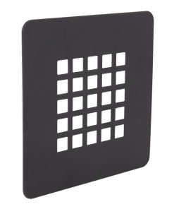 REJILLA DE DUCHA EN NEGRO MATE 125 X 125 MM