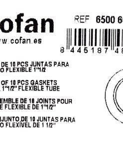 SET DE 10 JUNTAS PARA TUBO FLEXIBLE 1 1/2 7 SET DE 10 JUNTAS PARA TUBO FLEXIBLE 1 1/2