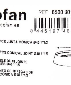 SET DE 10 JUNTAS CÓNICAS Ø40 MM 1 1/2