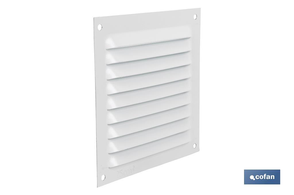 REJILLA DE VENTILACIÓN ALUMINIO BLANCO 10 X 10 CM 1 REJILLA DE VENTILACIÓN ALUMINIO BLANCO 10 X 10 CM