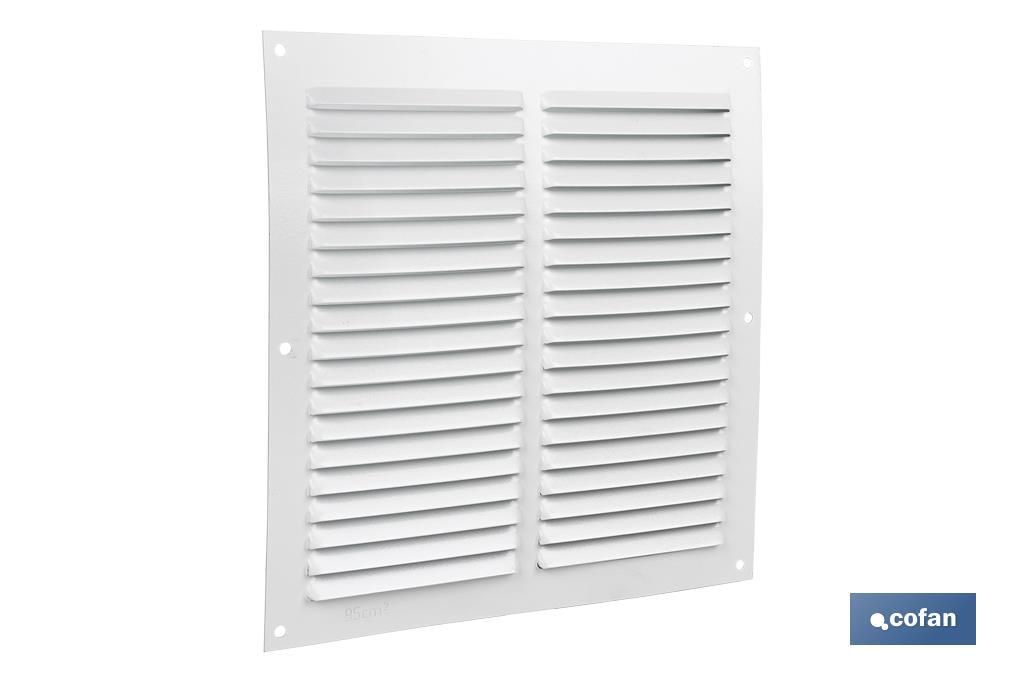 REJILLA DE VENTILACIÓN ALUMINIO BLANCO 20 X 20 CM 1 REJILLA DE VENTILACIÓN ALUMINIO BLANCO 20 X 20 CM