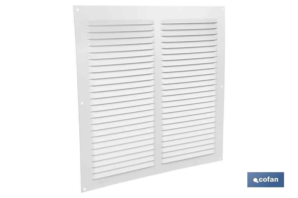REJILLA DE VENTILACIÓN ALUMINIO BLANCO 30 X 30 CM 1 REJILLA DE VENTILACIÓN ALUMINIO BLANCO 30 X 30 CM