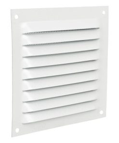 REJILLA DE VENTILACIÓN ALUMINIO BLANCO CON MOSQUITERA 10 X 10 CM
