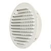 REJILLA DE VENTILACIÓN ALUMINIO-ABS BLANCO PARA EMPOTRAR A TUBO Ø12 CM