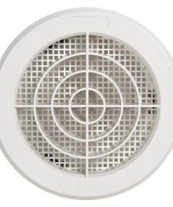 REJILLA DE VENTILACIÓN ABS BLANCO PARA EMPOTRAR A TUBO CON CLIP Ø10-11 CM