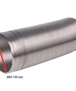 TUBO FLEXIBLE SEMIRRÍGIDO ALUMINIO Ø100 MM X 3 M