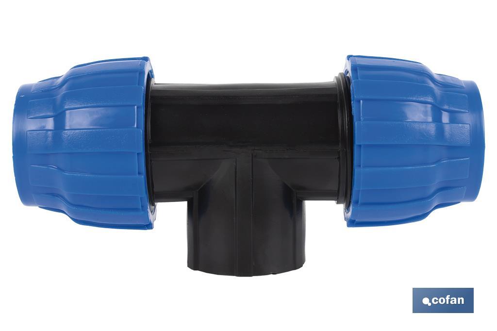 TE 90° ROSCA HEMBRA PP PN16 32 X 3/4 X 32 2 TE 90° ROSCA HEMBRA PP PN16 32 X 3/4 X 32 - Imagen 2